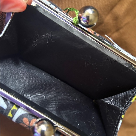 Vera Bradley Cocoa Moss Kisslock Wallet NWT - Picture 4 of 7